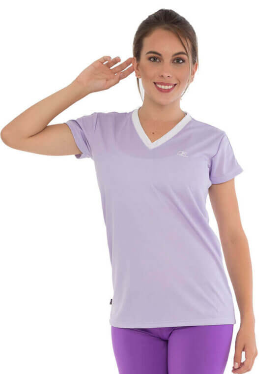 Camiseta cuello V para mujer